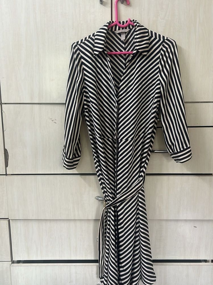 Striped Shirt Dress - H&amp;M