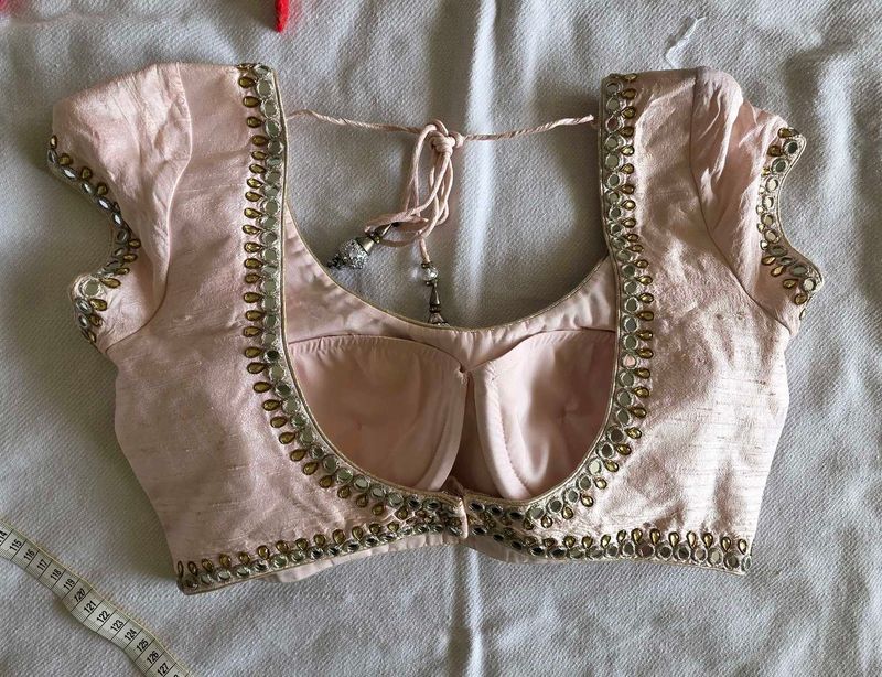 Elegant Pink Embroidered Blouse
