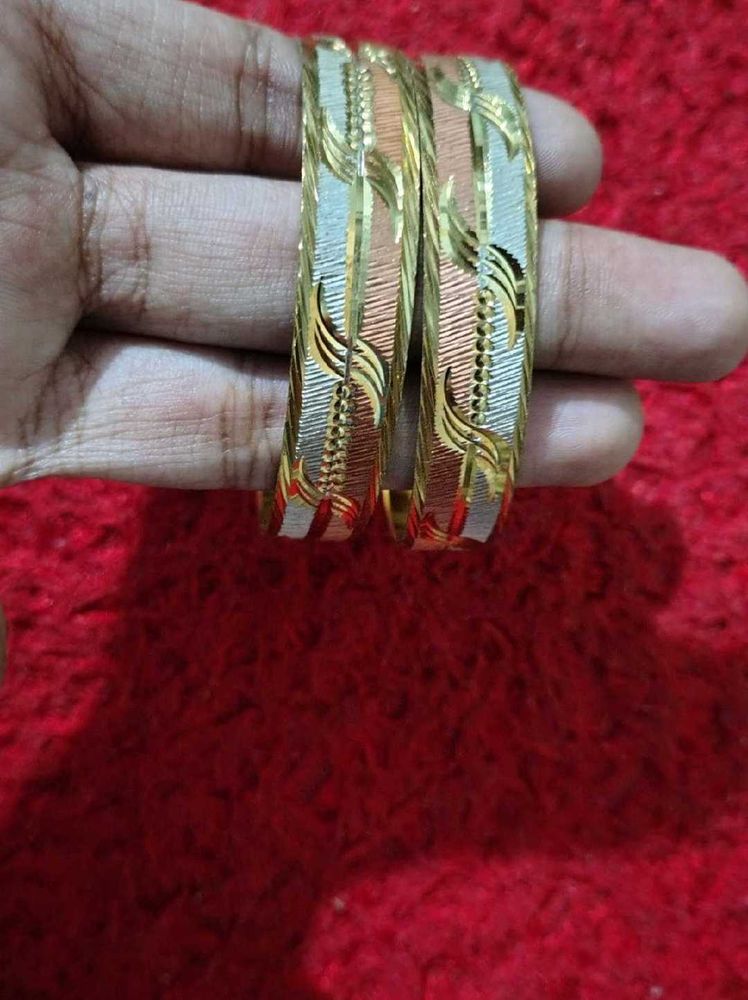 Tricolor Design Bangles