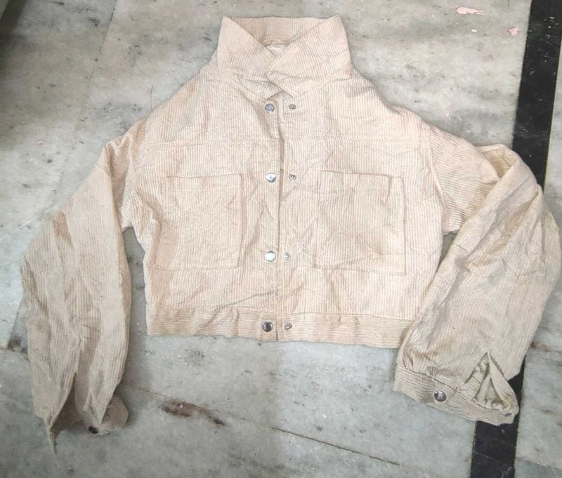 Cropped Corduroy Jacket