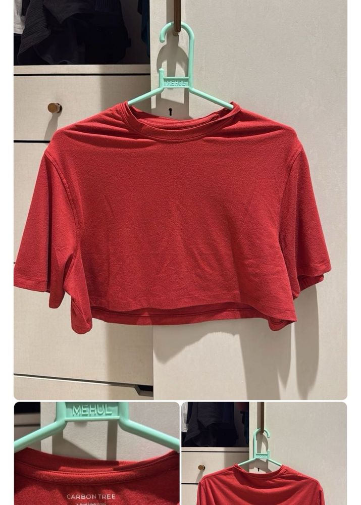 Red/Green Cropped T-Shirt COMBO