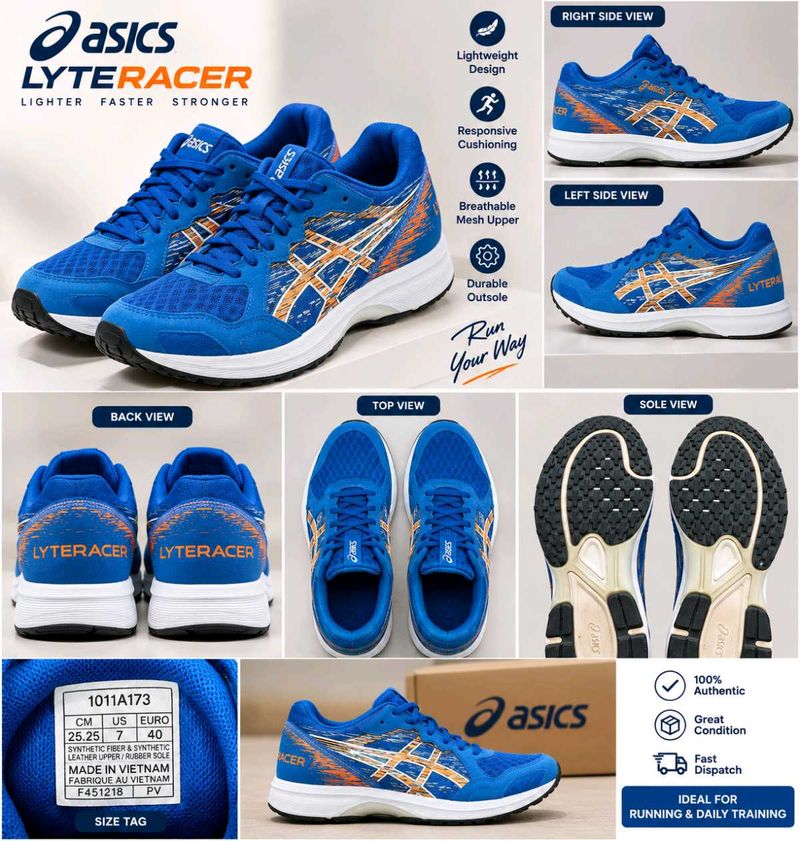 Asics LyteRacer Running Shoes 🔥🔥