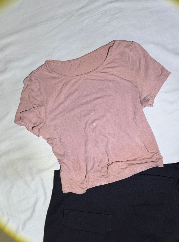 Soft Pink Basic Tee