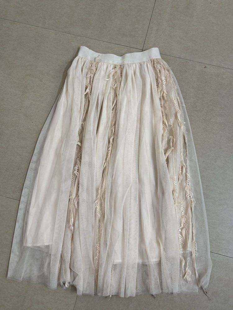 Boho Tulle Layered Skirt