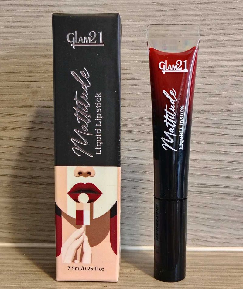 Glam21 Mattitude Liquid Lipstick - Delulu Maroon