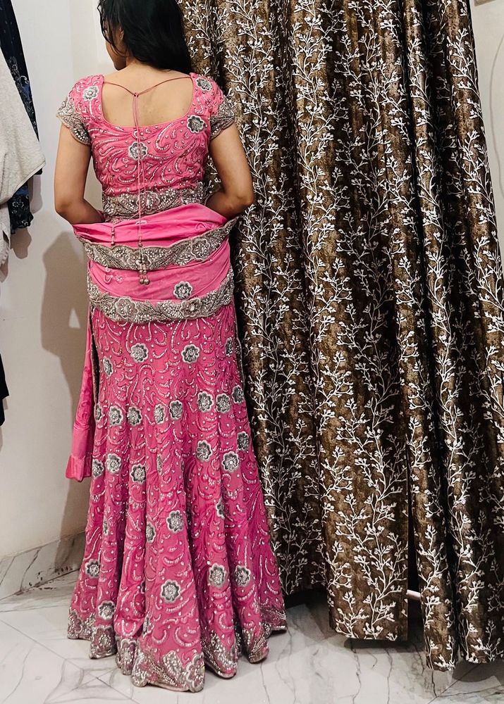 Y2K Pink Embellished Lehenga Choli