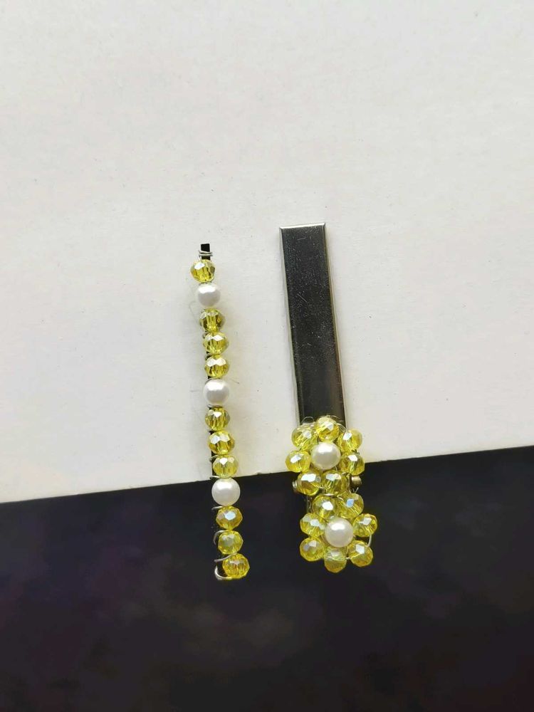 Beaded Hair Clips