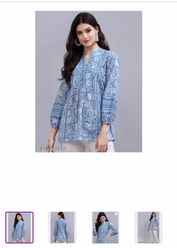 Stylish Blue Printed Kurta for Women
