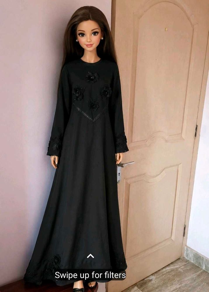 Elegant Black Abaya Gown