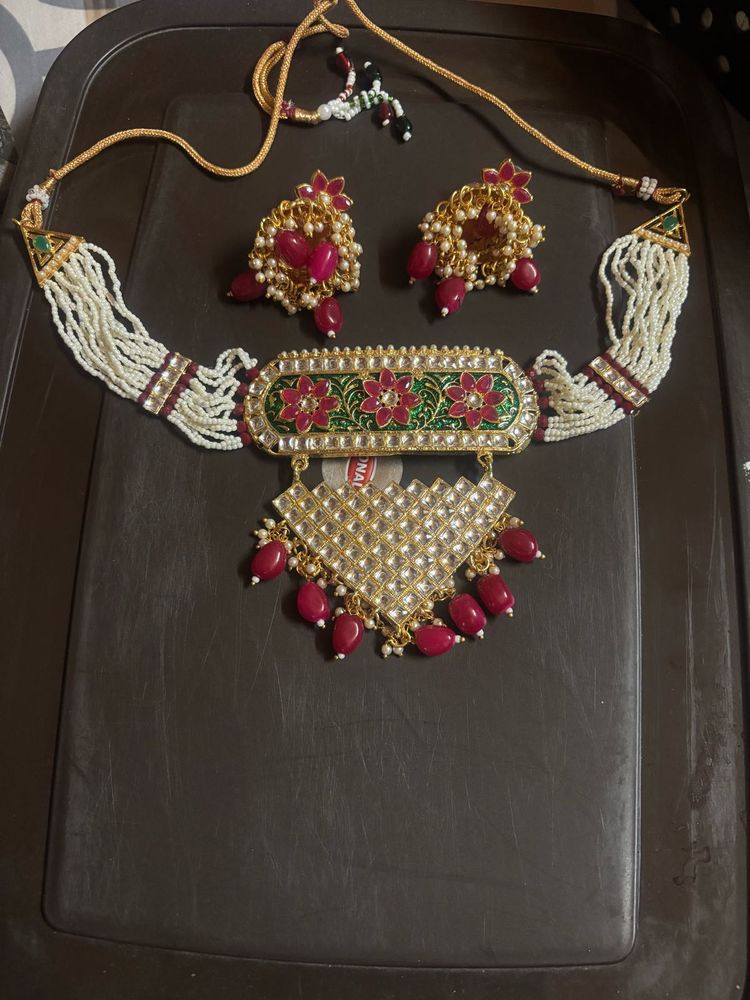 Designer Ethnic Necklace &amp; Earring Set