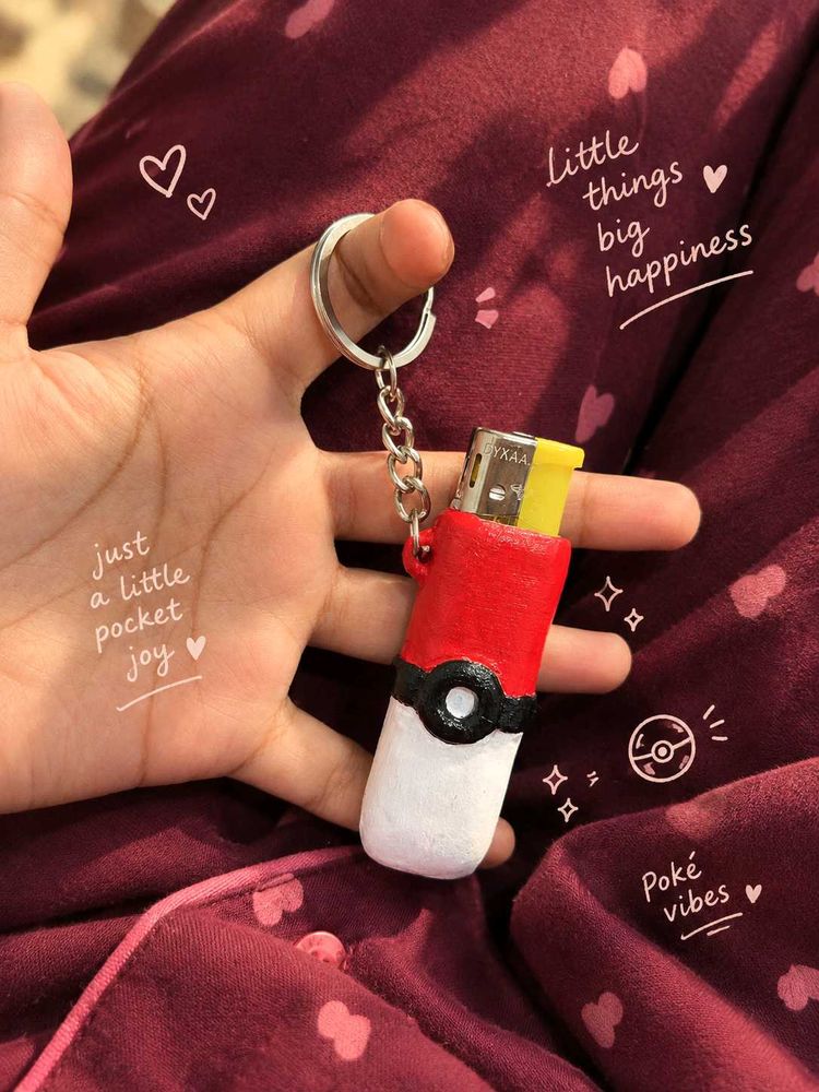 Pokemon Pokeball Lighter Keychain