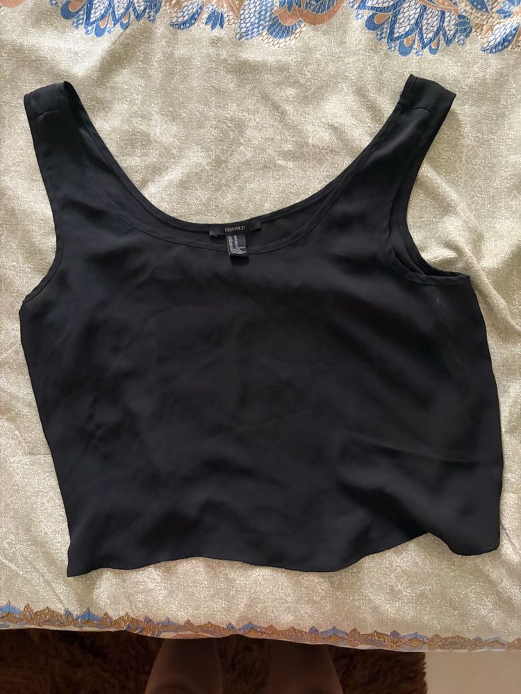 Chic Black Sleeveless Tank Top