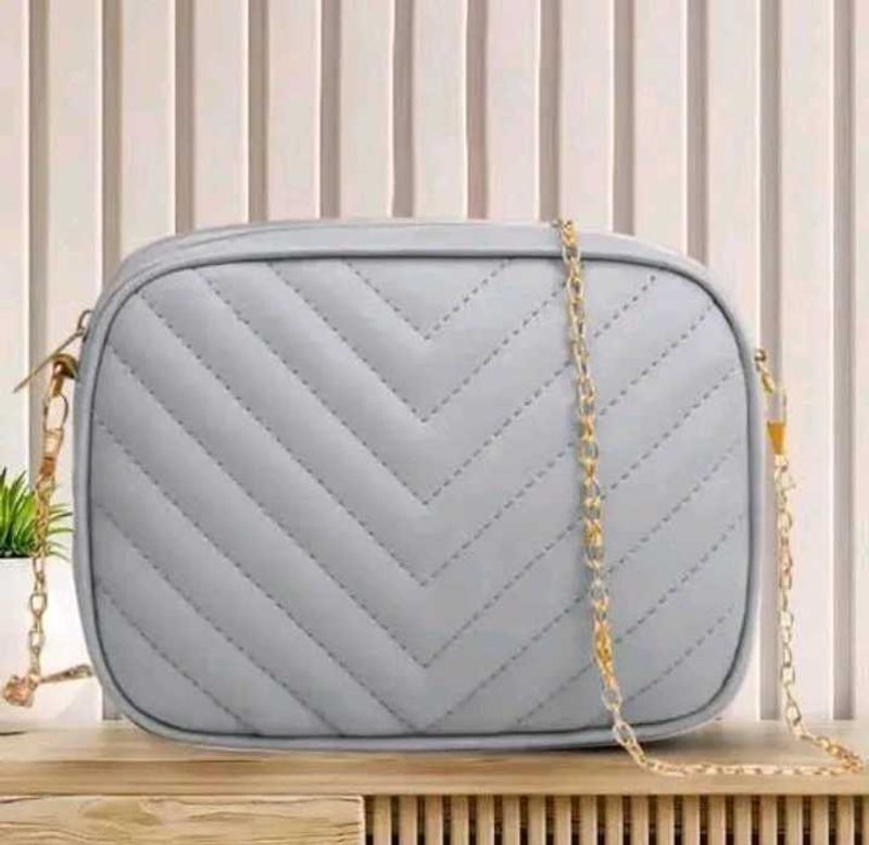 grey sling Bag