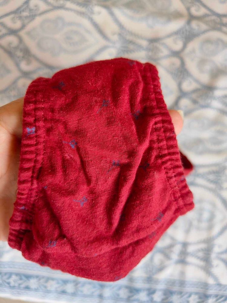 Red Printed Briefs