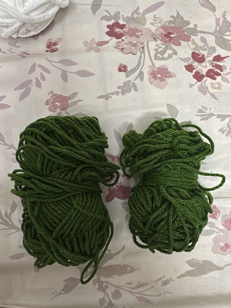 Green Yarn Skeins