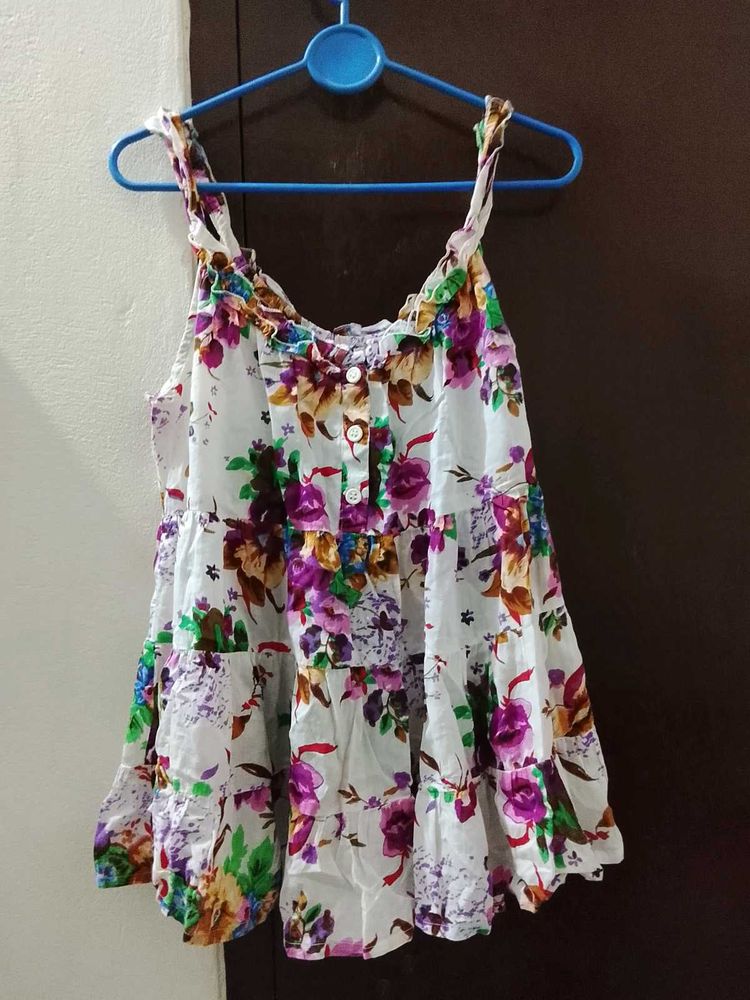 Floral Tiered Tank Top