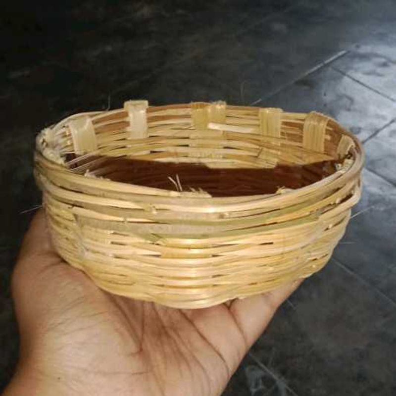 Handmade Bamboo Storage Basket