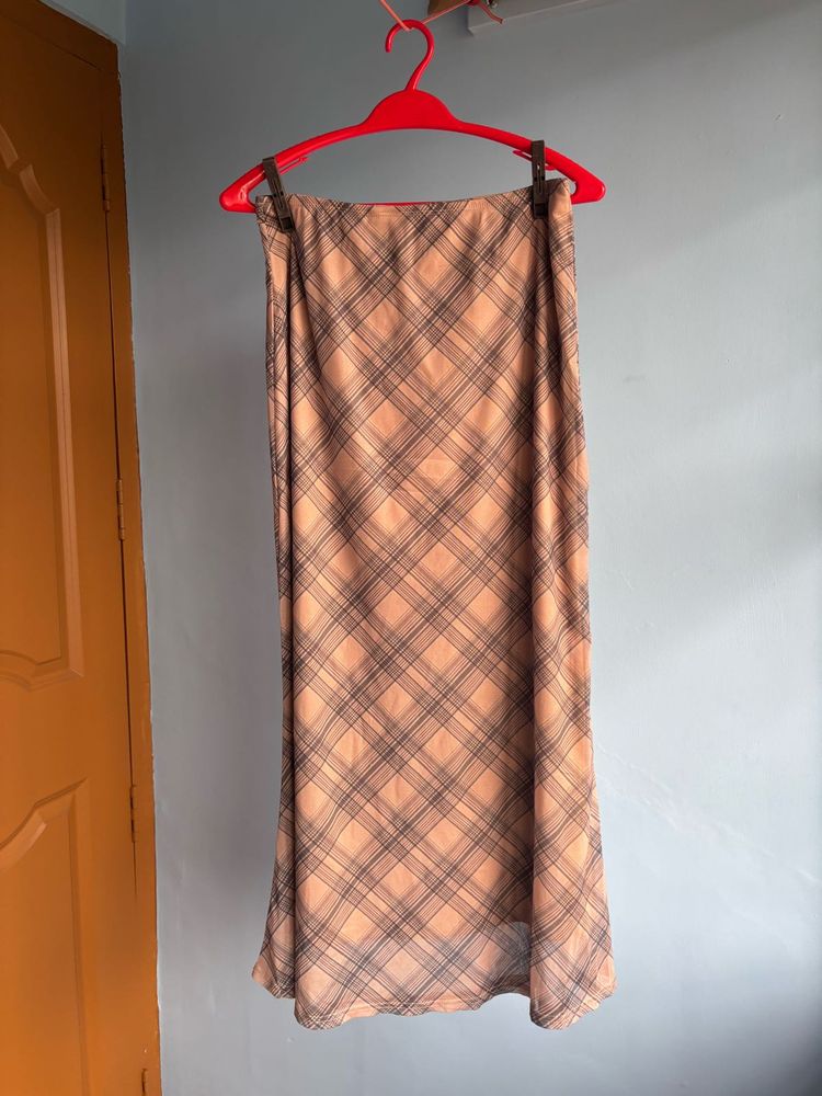 savana Plaid Skirt