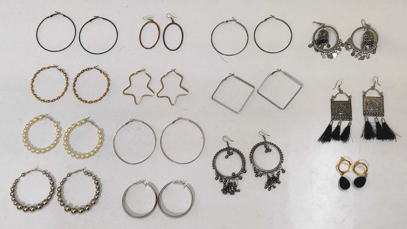 Combo Of 14 Pair Earrings