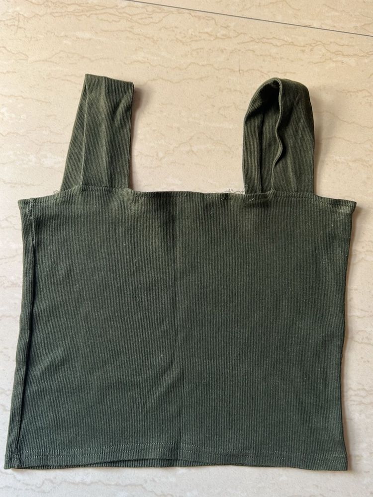 Olive Green Tank Top