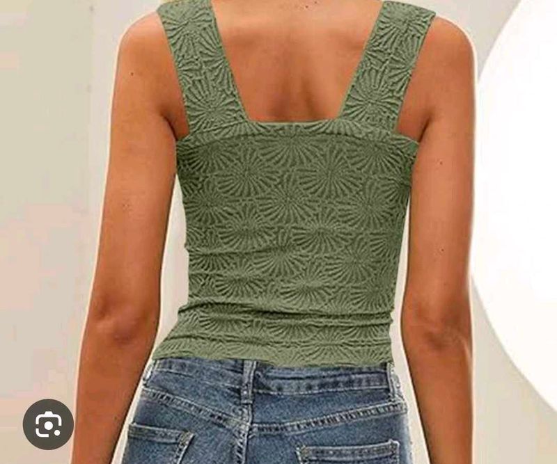 Chic Textured Sleeveless Top