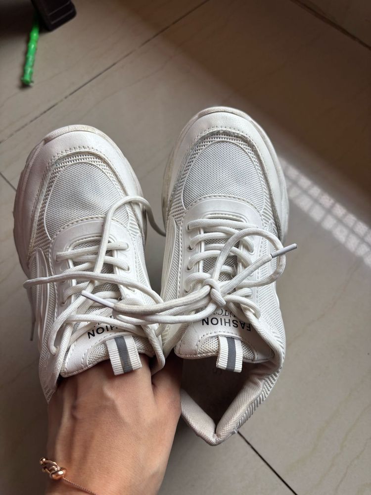 White Chunky Sneakers