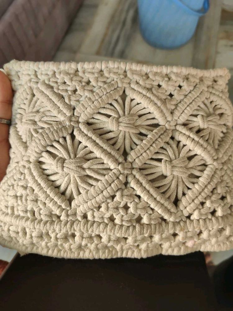 Handmade Macrame Clutch