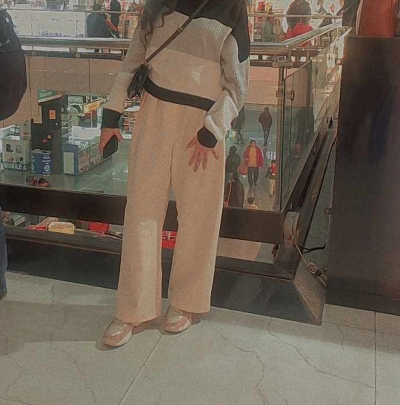 Korean Baggy white jeans