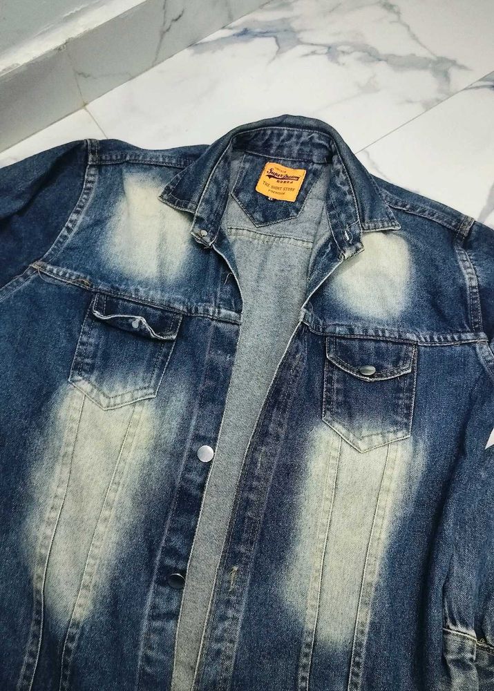 Men's Vintage Wash Denim Jacket