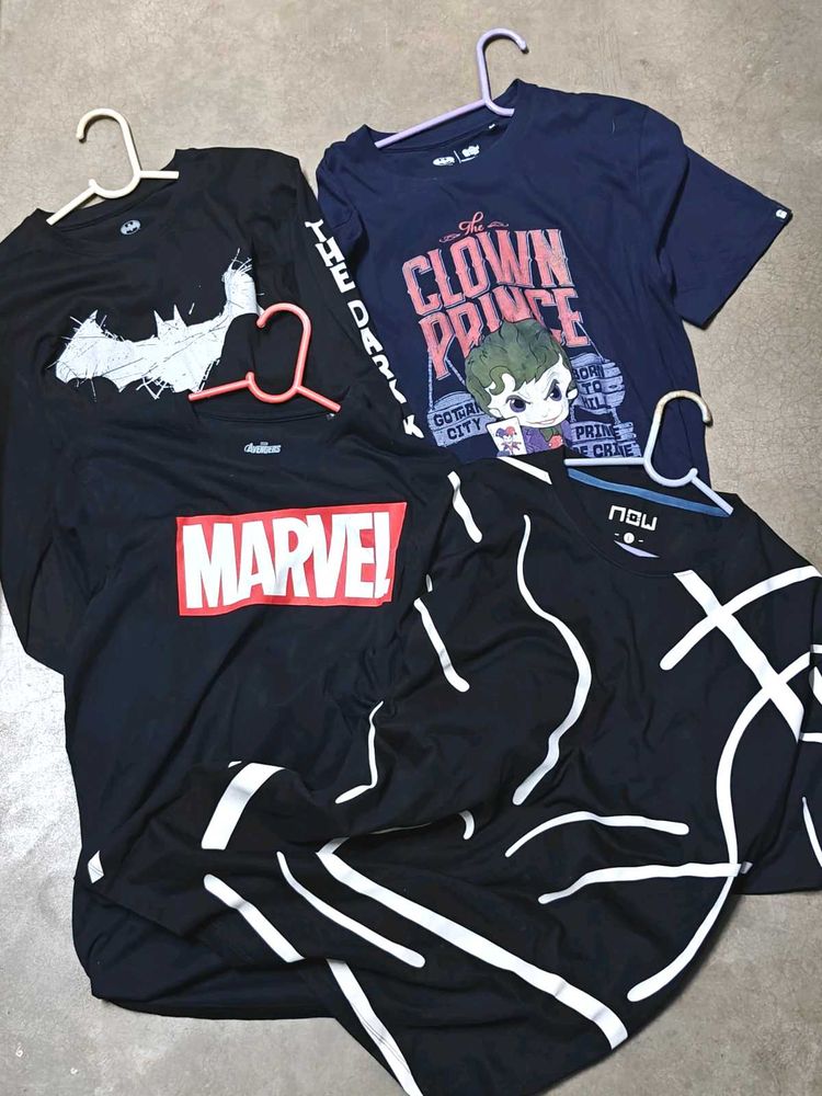 The Souled Store Marvel, DC, T-Shirts ×4