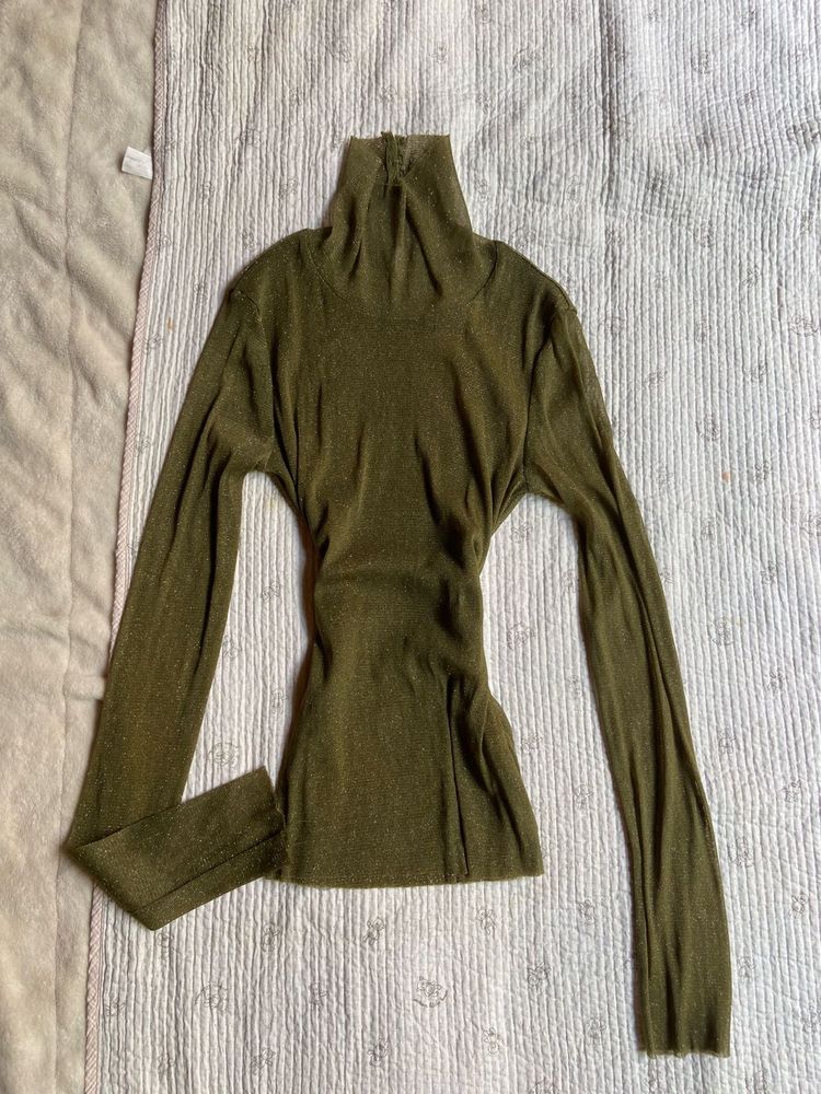 Sparkly Turtleneck Top
