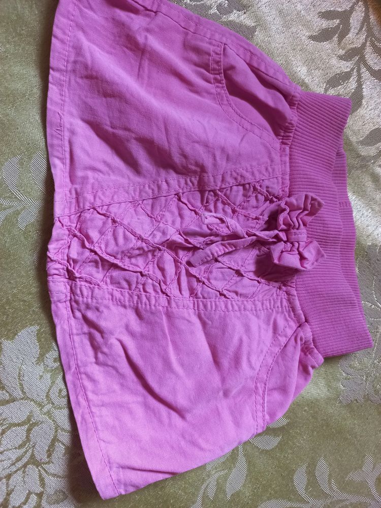 Cotton Mini Skirt For Girls