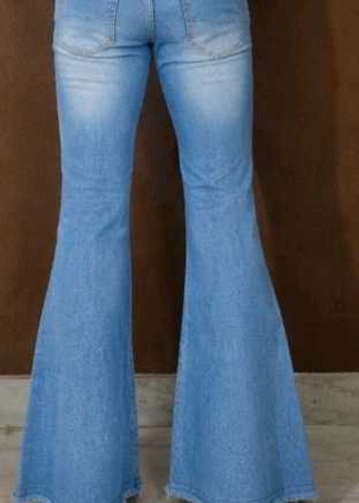 Bell Bottom Blue Denim Jeans
