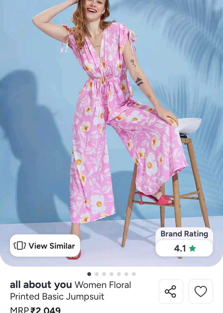 Floral Print Jumpsuit