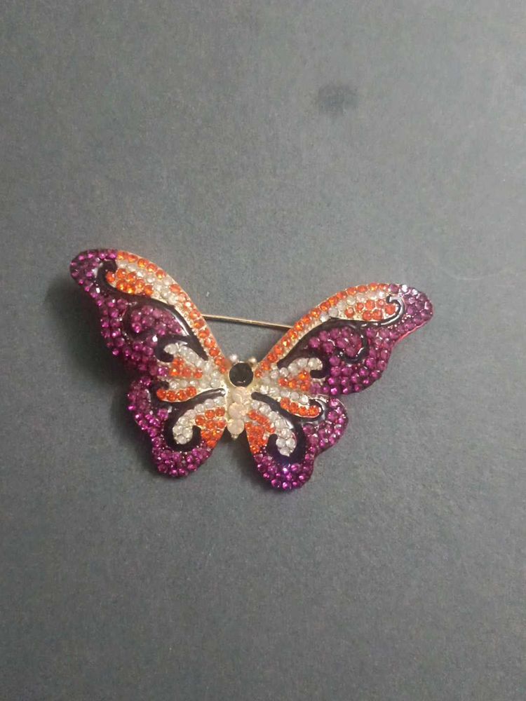Sparkling Butterfly Brooch