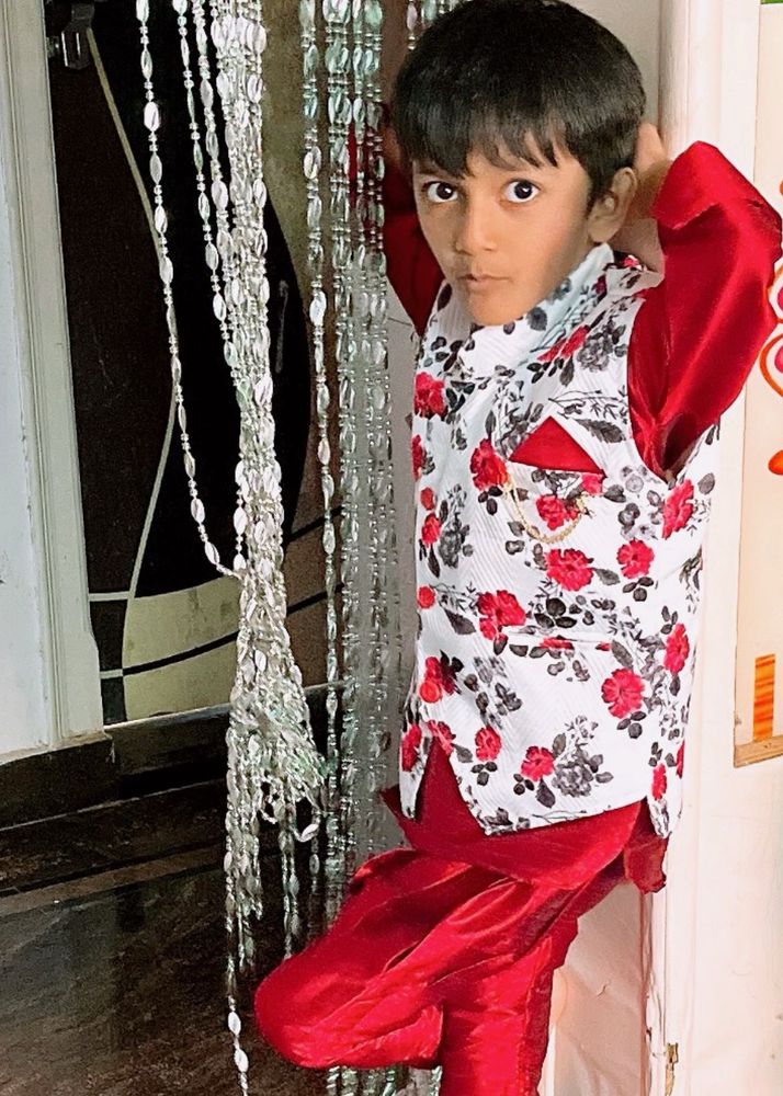 Boys Floral Print Kurta set ( each 499)