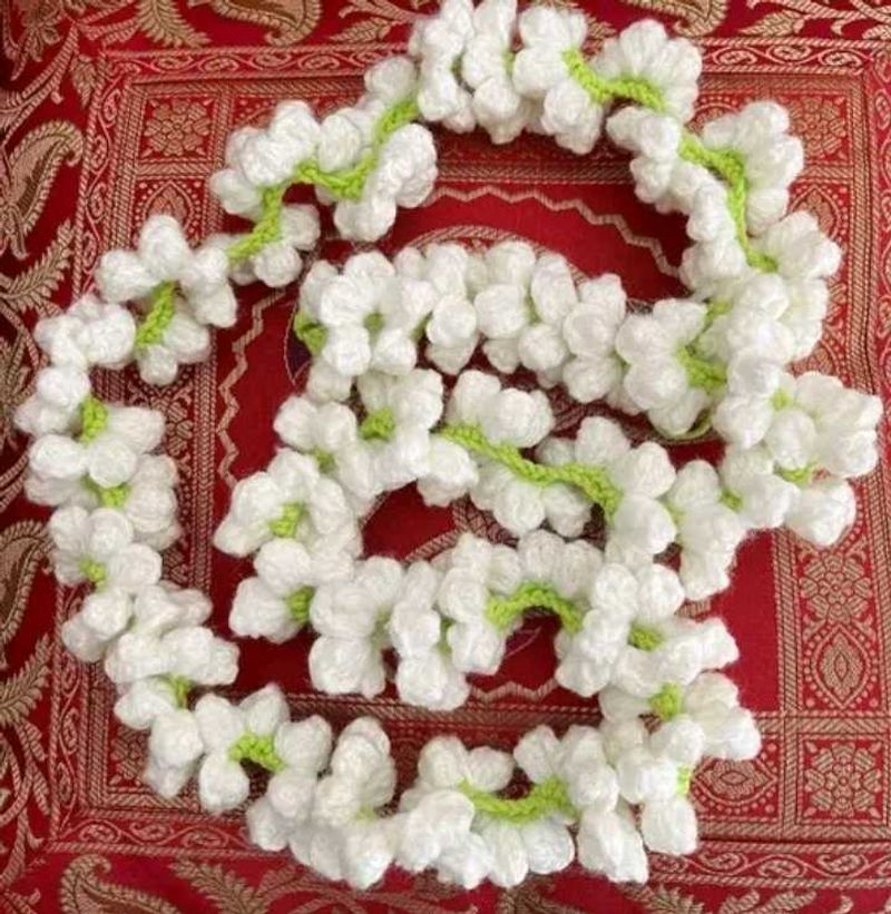 Handmade crochet gajra