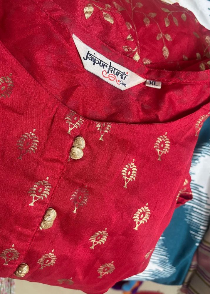 Sparkling Red Anarkali 🥰😍
