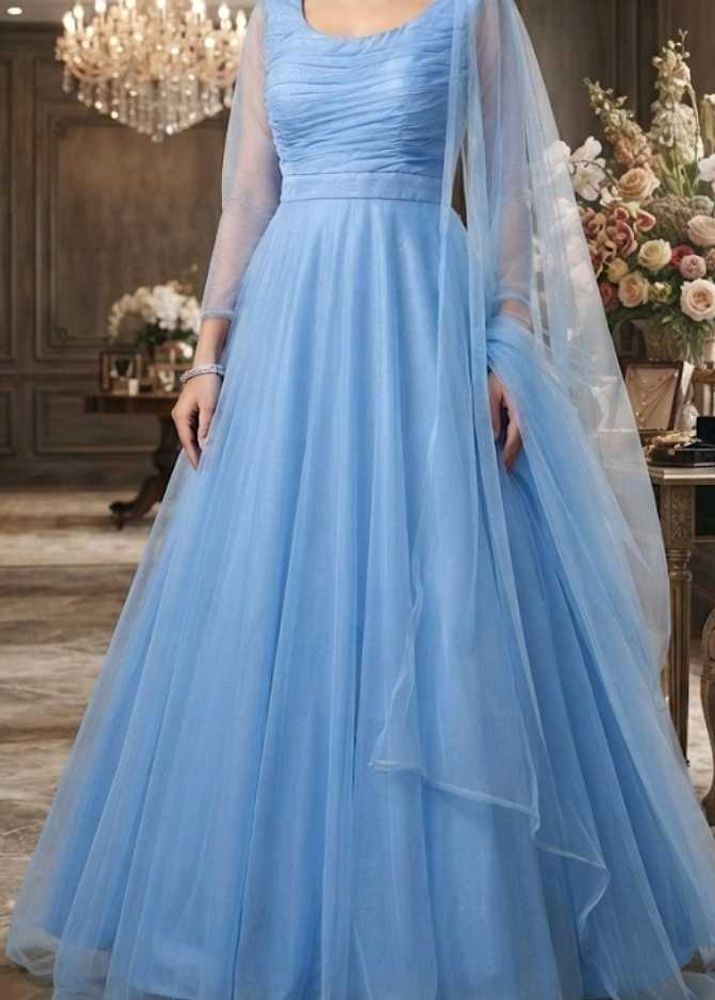 Cinderalla Light Blue Tulle ballGown