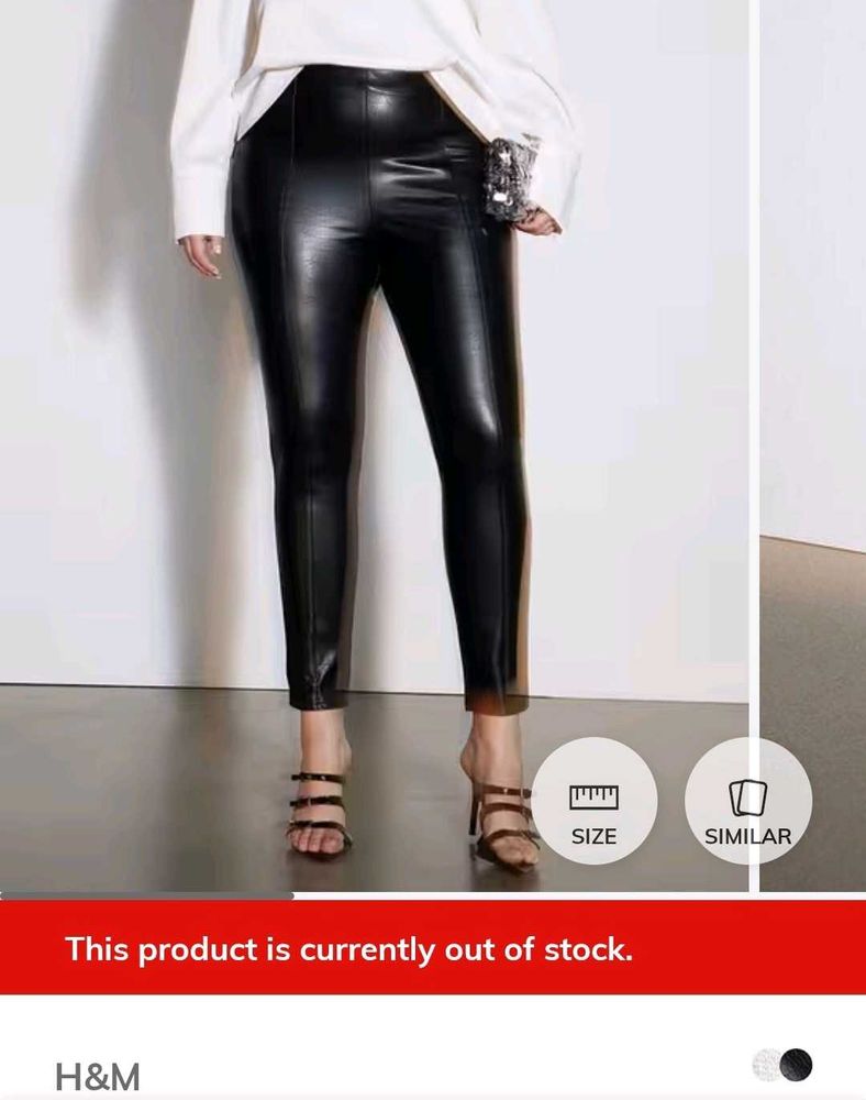 (H&amp;M) Chic Faux Leather Pants