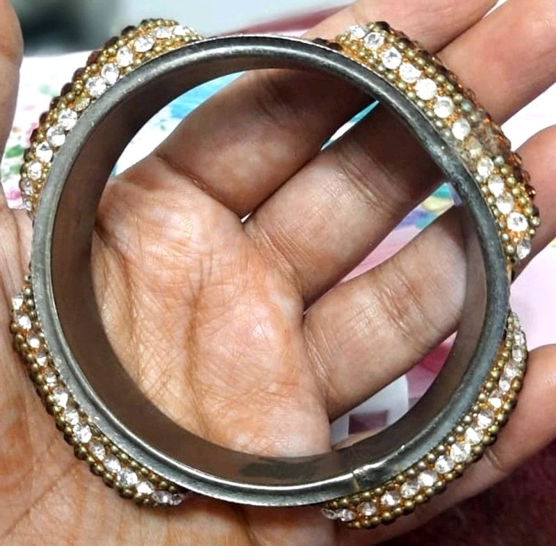 Hyderabadi Diamond Beautiful Bangle Kada Sparkling