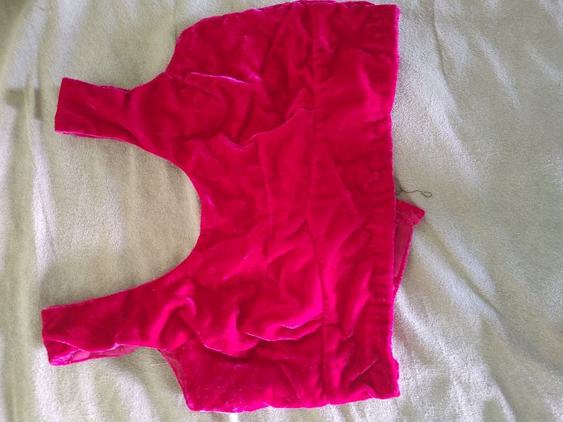 Hot Pink Cut sleeves Boutique Blouse