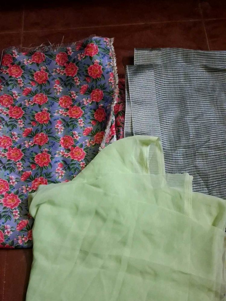 Floral &amp; Striped Fabric Bundle