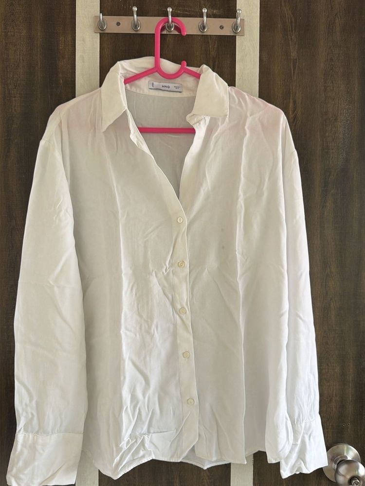 Classic White Button-Up Shirt