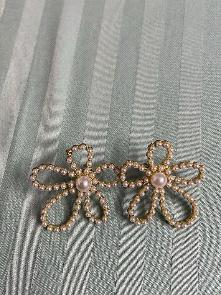 Pearl Flower Earrings