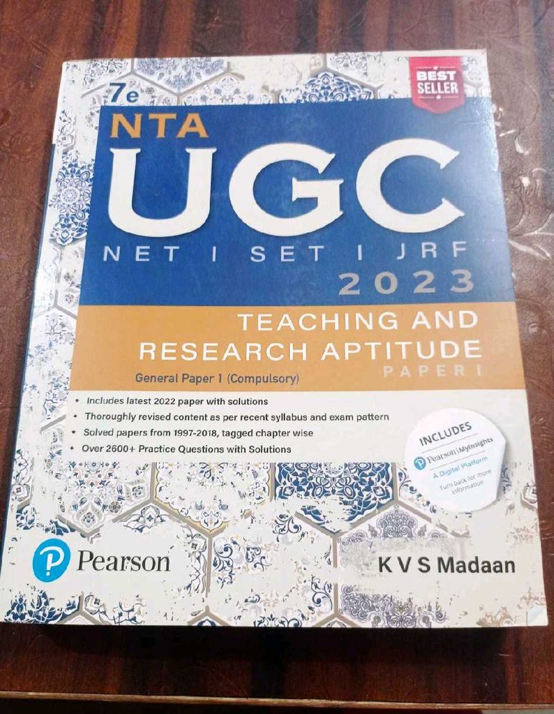 Ugc Net/Jrf Paper 1 K.V.S. Madaan Book