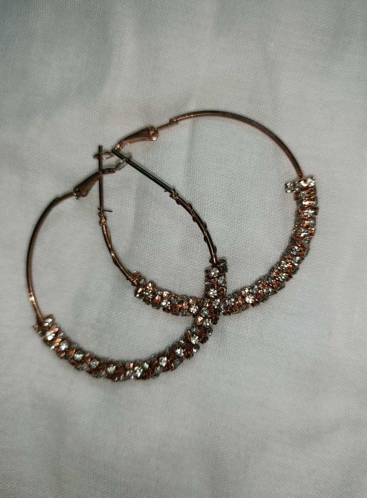 Sparkling Hoop Earrings