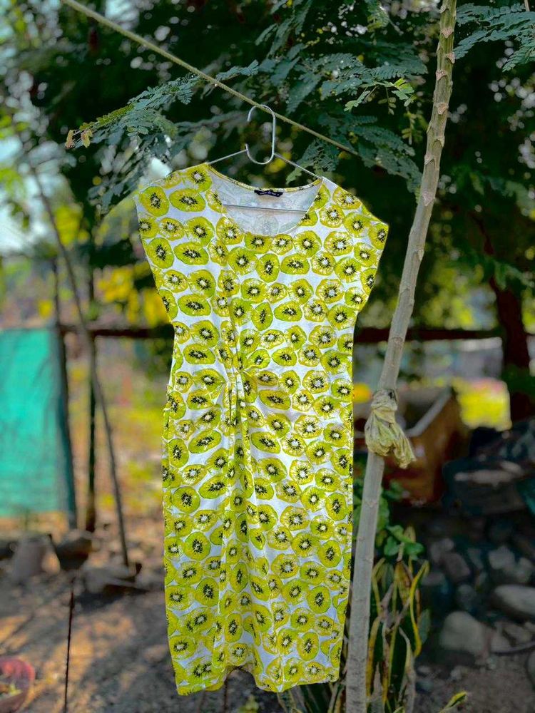 Kiwi Print Dress