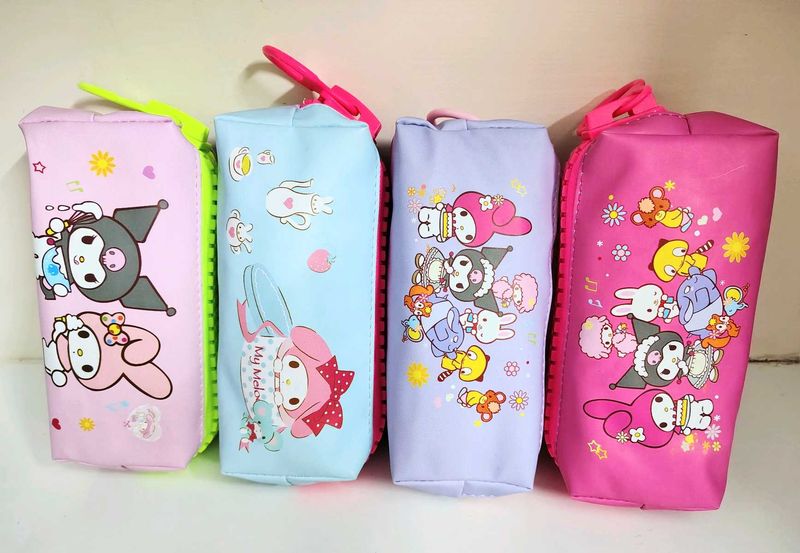 Cute Sanrio Print Pencil Pouches (Any 1 Random Pc)