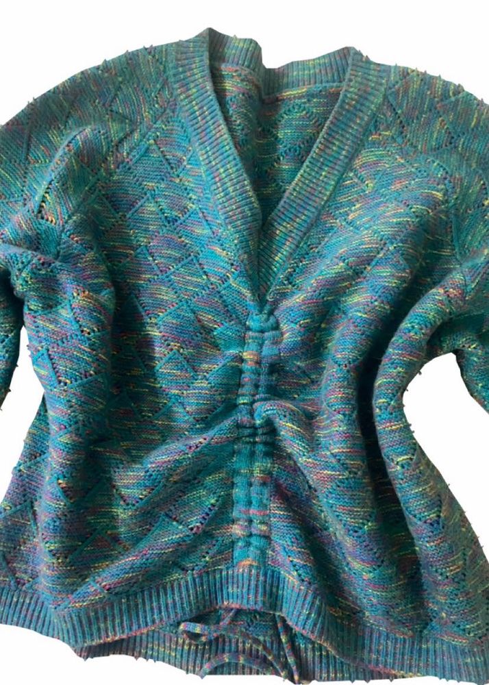 Colorful Knit Cardigan